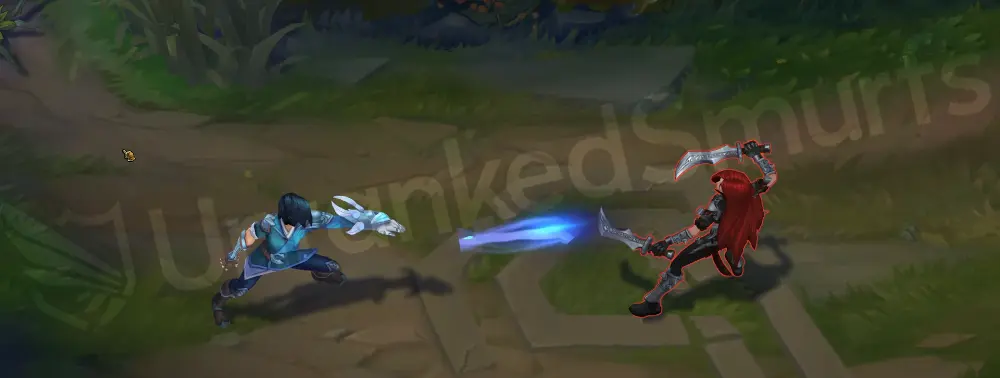 SSG Ezreal basic attack animation with subtle blue muzzle flash (1)