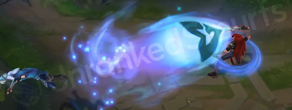 SSG Ezreal R - Trueshot Barrage beam (1) in team colors