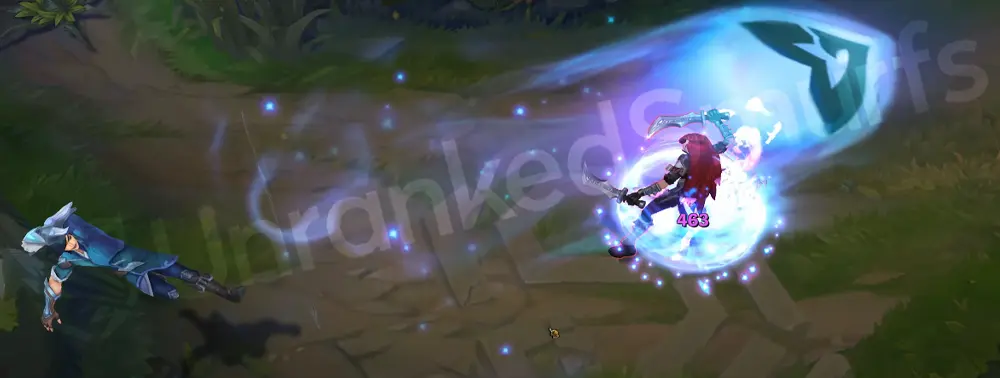 SSG Ezreal R - Trueshot Barrage beam (2) with energetic wake