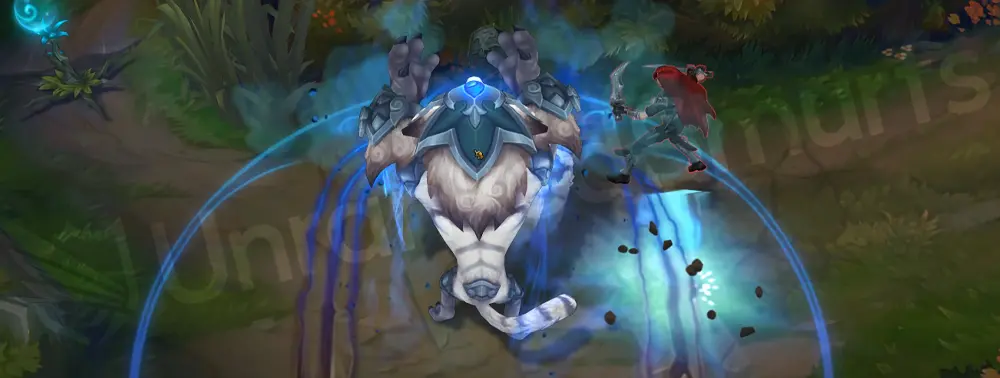 SSG Gnar E—Hop/Crunch with blue shock ring and smooth landing