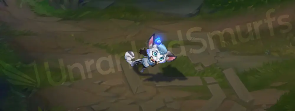 SSG Gnar emote/taunt—Mini Gnar shows off the championship flair