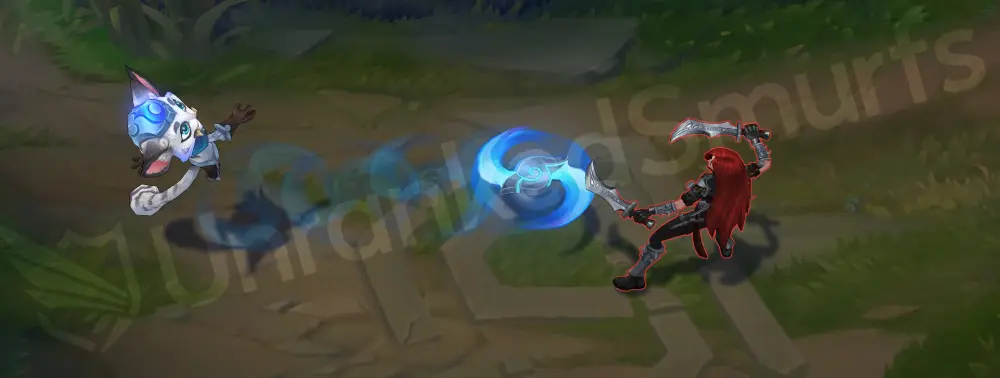 SSG Gnar Q boomerang—blue-purple trail with SSG motif (Mini Gnar)