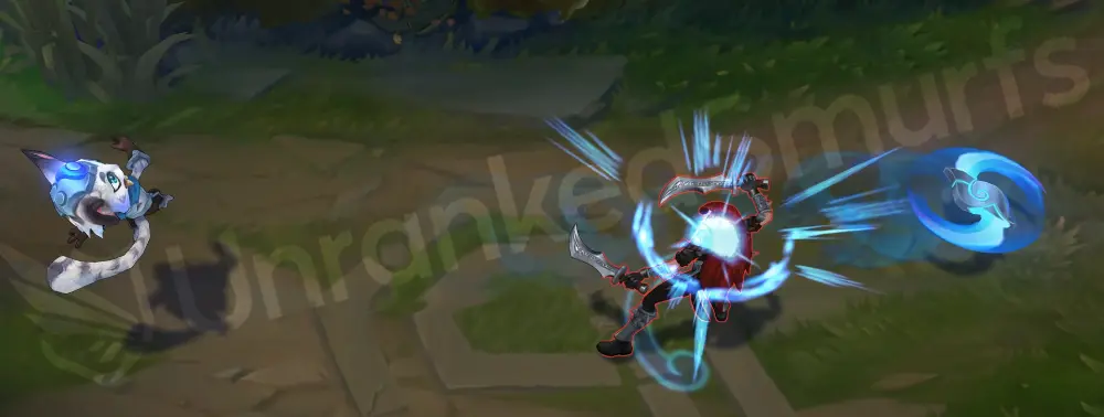 SSG Gnar Q boulder—Mega Gnar throws a stone with cool blue energy