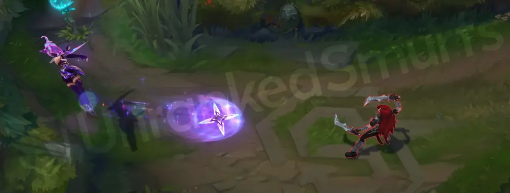Star Guardian Akali E - Shuriken Flip with comet-like star motif