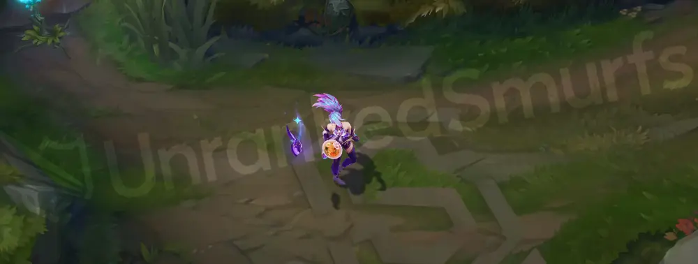 Star Guardian Akali emote with glittering star effects
