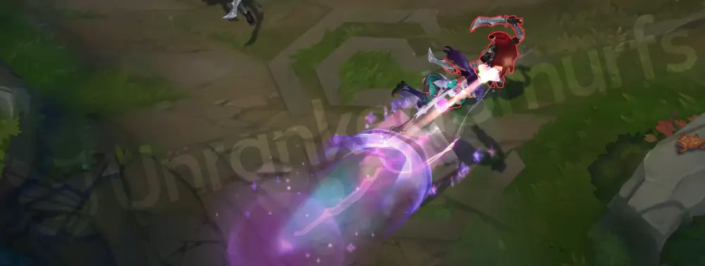 Star Guardian Nilah E dash leaving a ribbon of stars