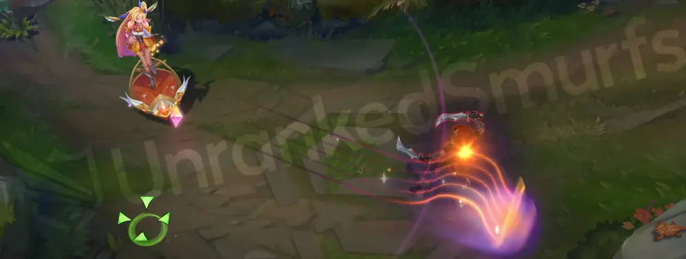 Star Guardian Seraphine E cast leaving a prismatic trail and starburst