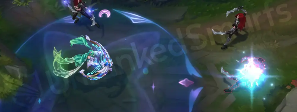Star Guardian Sona Q ability with starburst projectile