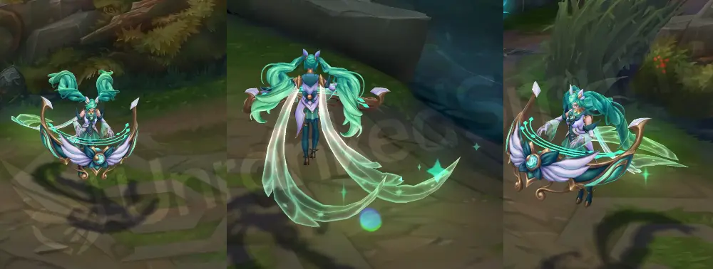 Star Guardian Sona front and profile in-game overview