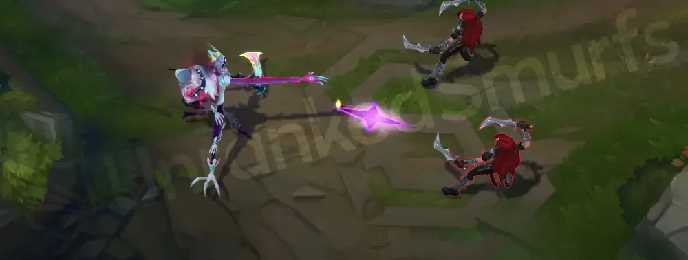 Star Nemesis Fiddlesticks basic attack trail with prismatic scythe swipe