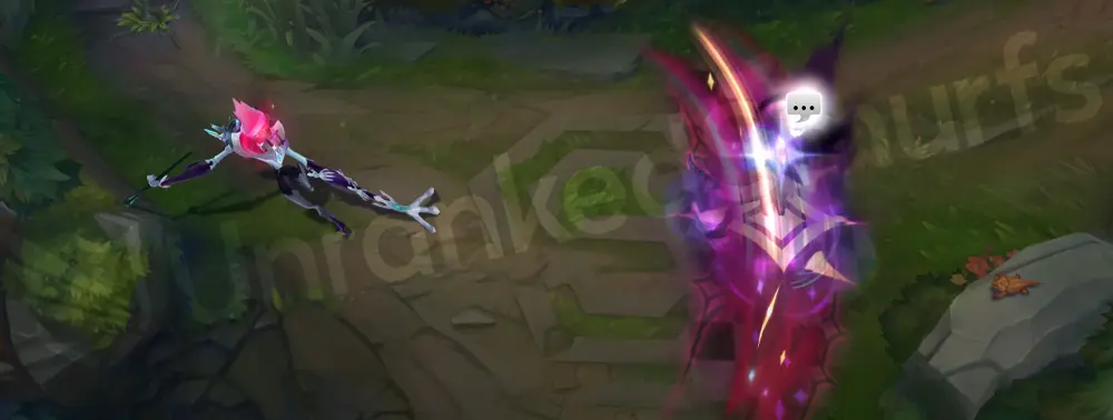 Star Nemesis Fiddlesticks E (Reap) crescent with star shards and cyan edge