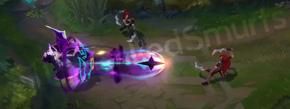 Star Nemesis Morgana Q - Dark Binding cosmic projectile, angle 1