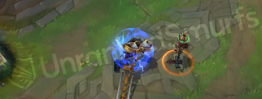 Steel Legion Garen W - Courage shield with magitek plating effect