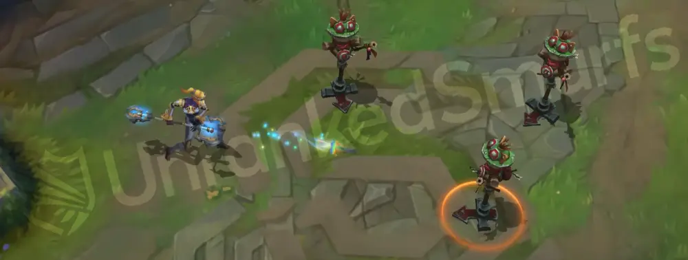 Steel Legion Lux idle stance and basic auto attack frames