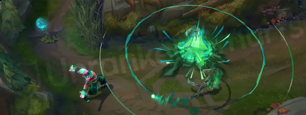 Street Demons Brand E application showing a green-blue burn spreading