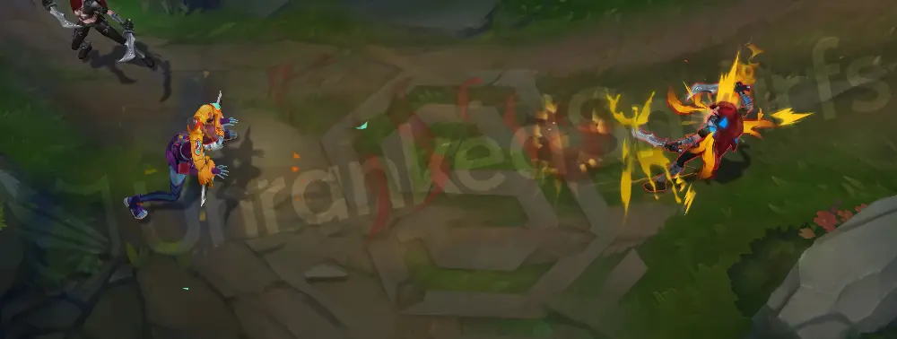 Street Demons Briar E part 2 cone effect with vivid orange-blue mix