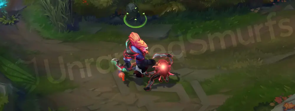 Street Demons Rengar basic auto attack animation with paint flare