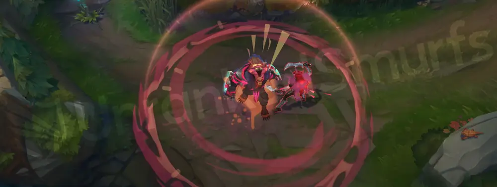 Street Demons Rengar W - Battle Roar burst with paint splash effect