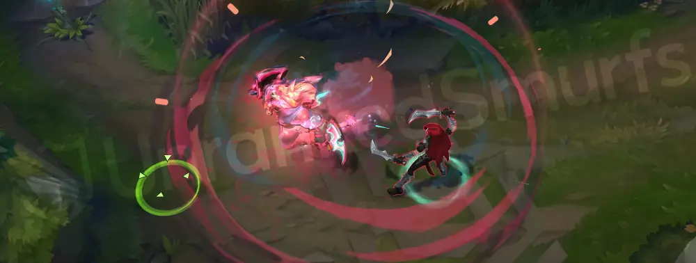 Street Demons Rengar W lingering graffiti-styled particles