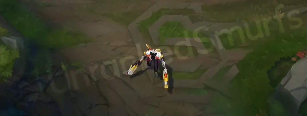 Strike Paladin Lucian emote preview with mech-style posing