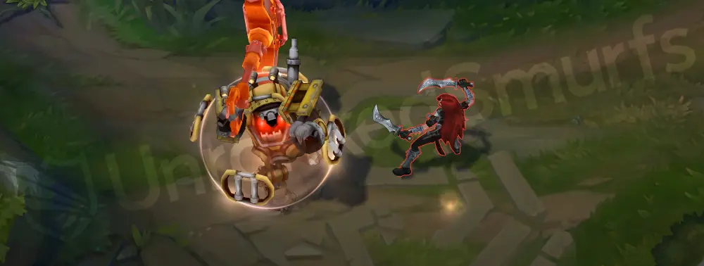 Subterranean Nautilus W - Titan's Wrath shield in earthy yellow-brown glow