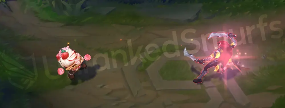 Sugar Rush Ziggs basic attack animation with candy-tinted projectile 2