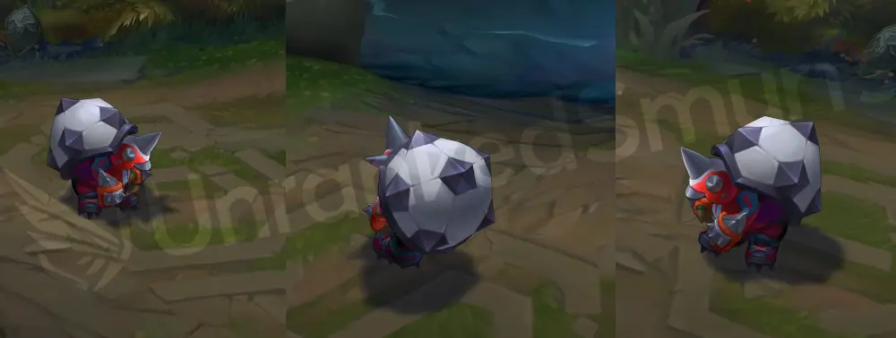 Sweeper Rammus in-game front and side view showing jersey and helmet