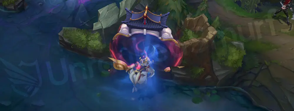 T1 Bard E - entry portal ring with red-blue trim