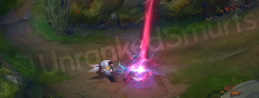 T1 Jayce basic attack animation and projectile trail 1