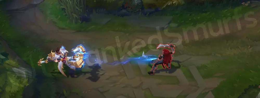 T1 Jayce basic attack animation and projectile trail 2