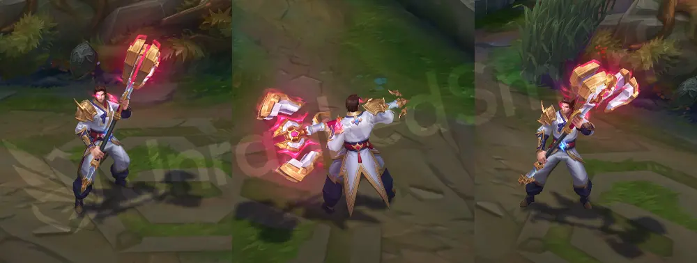 T1 Jayce skin overview front and side in-game