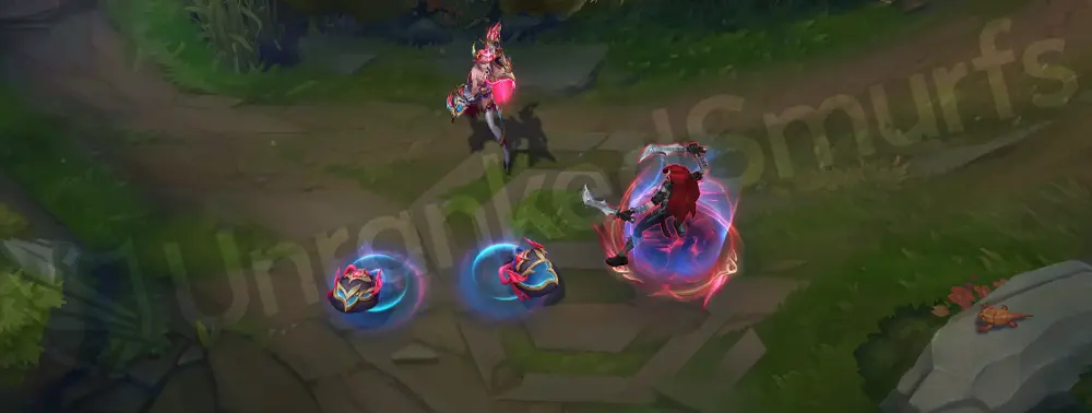 T1 Jinx E activation snare burst with crisp team-colored pop