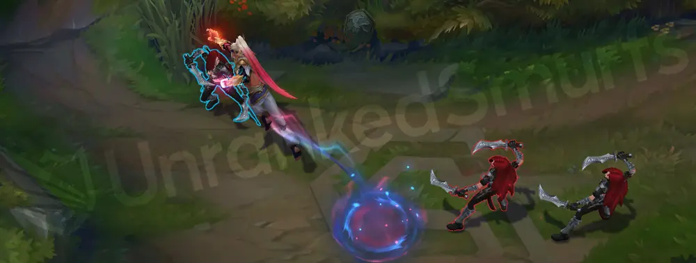 T1 Lee Sin W - Ward hop animation and shielding flare