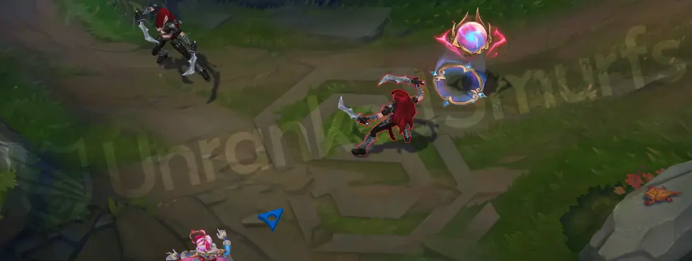 T1 Orianna Q impact with team-colored burst