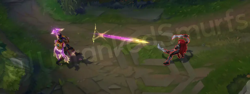 Three Honors Akshan basic auto attack animation