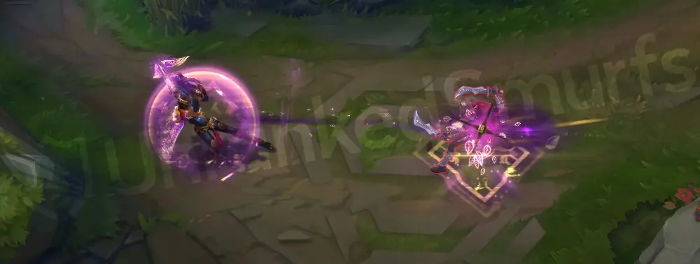 Three Honors Akshan R burst impact with honor crest sparkles