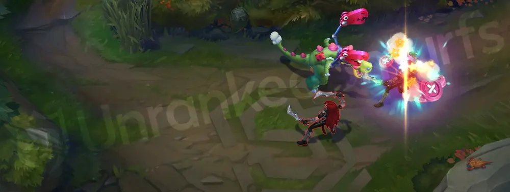 Toy Terror Cho'Gath R feast chomp with rainbow burst finish