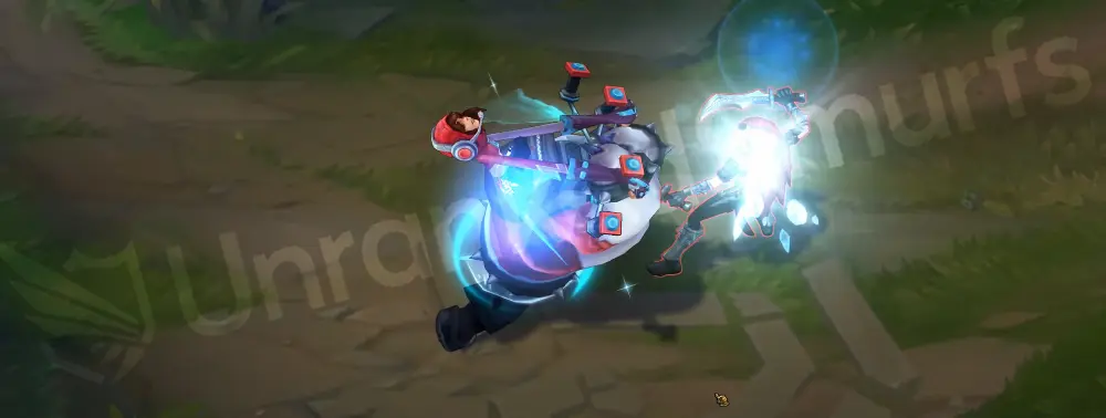 TPA Nunu & Willump basic attack animation with themed outfit visible