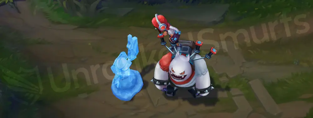 TPA Nunu & Willump emote/taunt frame showing headset and mascot styling
