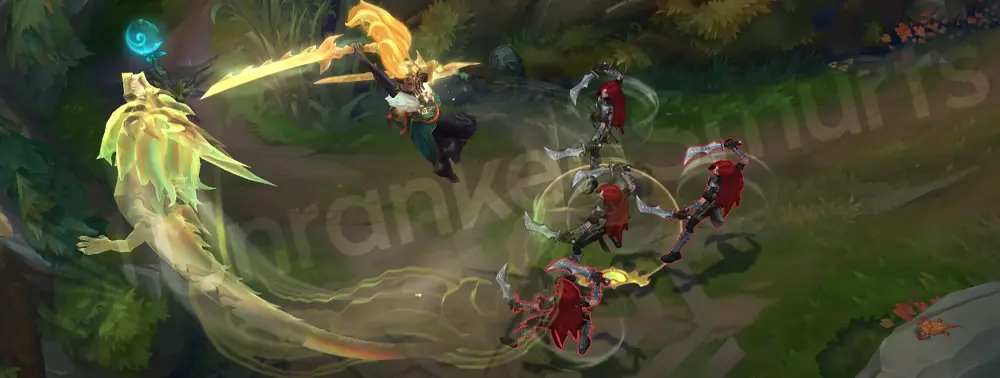 Truth Dragon Yasuo R knock-up freeze with dragon crest forming