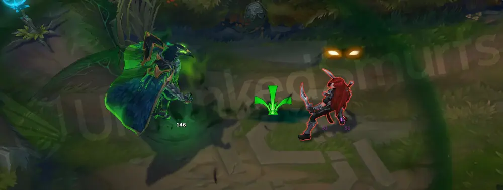 Tyrant Swain R - Demonic Ascension surrounded by swirling green soul energy