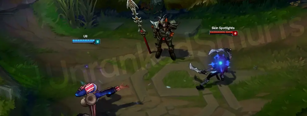 Uncle Ryze basic attack animation, second shot mid-flight