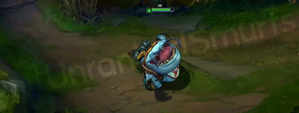 Urf Kench emote and joke pose