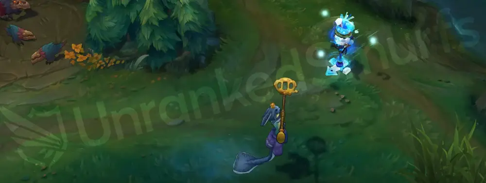 Urf the Nami-tee Nami E - Tidecaller's Blessing on-hit animation
