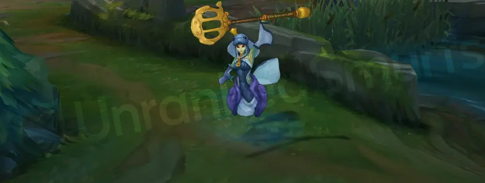 Urf the Nami-tee Nami emote/taunt in onesie outfit