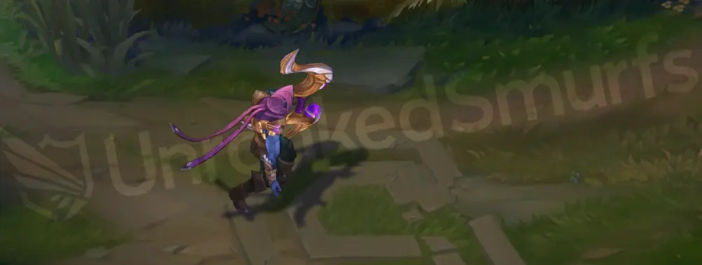 Varus Swiftbolt emote/taunt pose in-game
