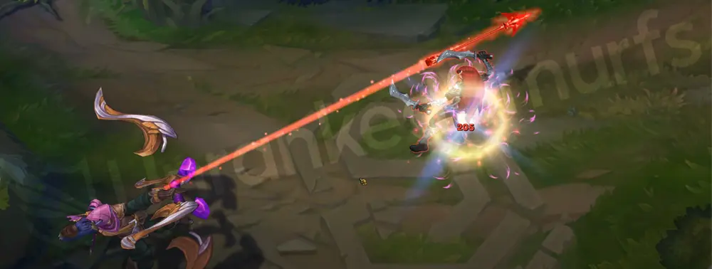 Varus Swiftbolt Q Piercing Arrow release with purple trail