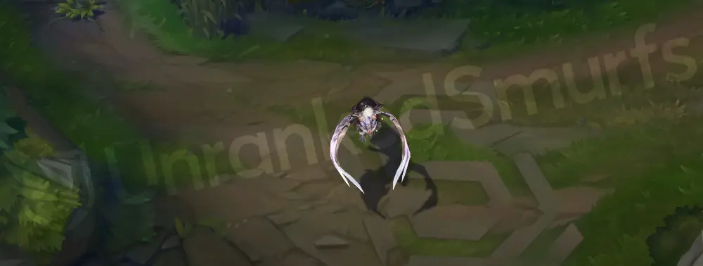Victorious Anivia in-game overview, showing gold-trimmed violet armor and crystalline wings