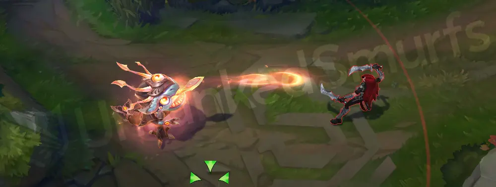 Victorious Kog'Maw W empowered basic attacks with smoky purple/gold hits