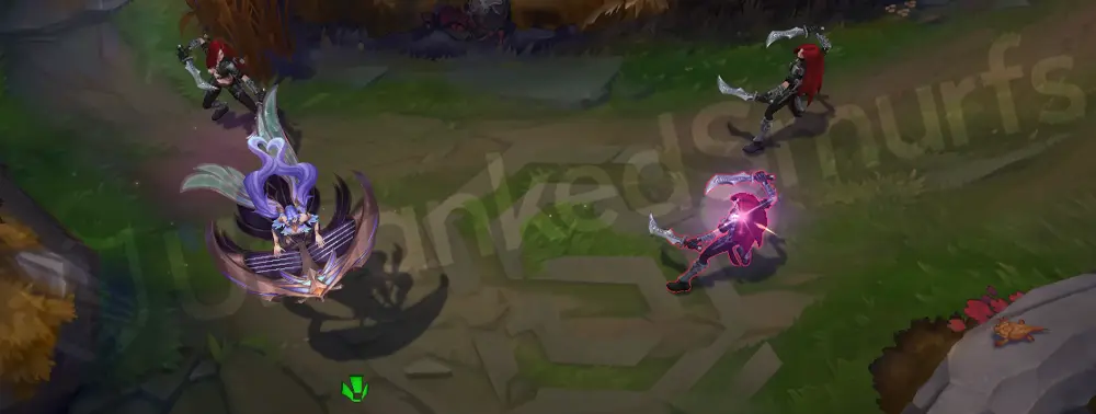 Victorious Sona back and profile in-game (standing/idle view)